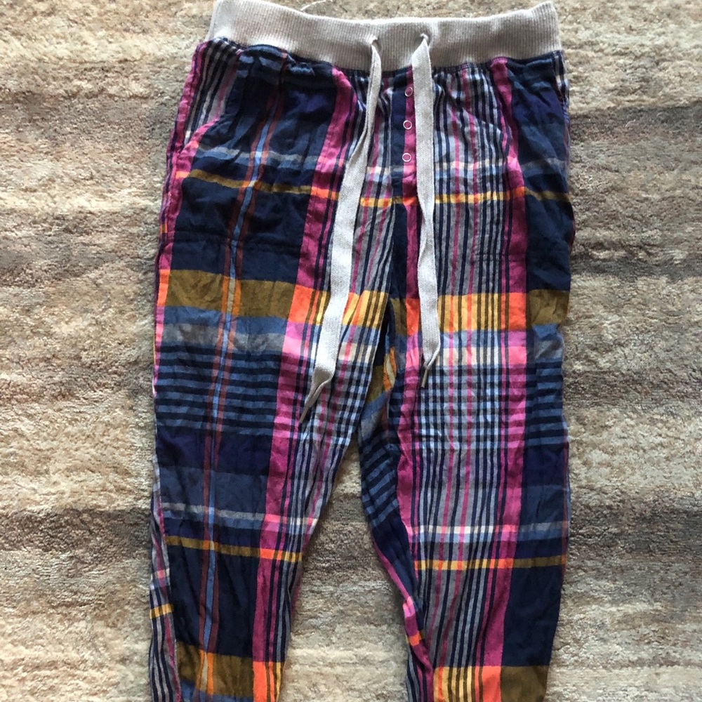 🛍plaid colorful pajama pants